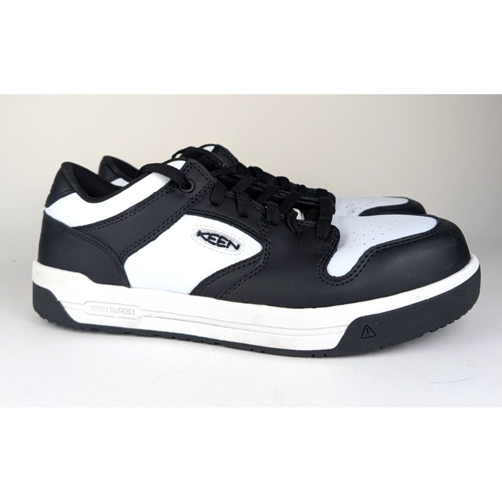 KEEN Overton Composite Toe Utility Work Comfort Mens Size 10.5 Black/White Shoes